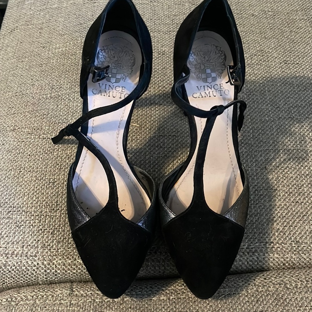 Vince Camuto suede heels